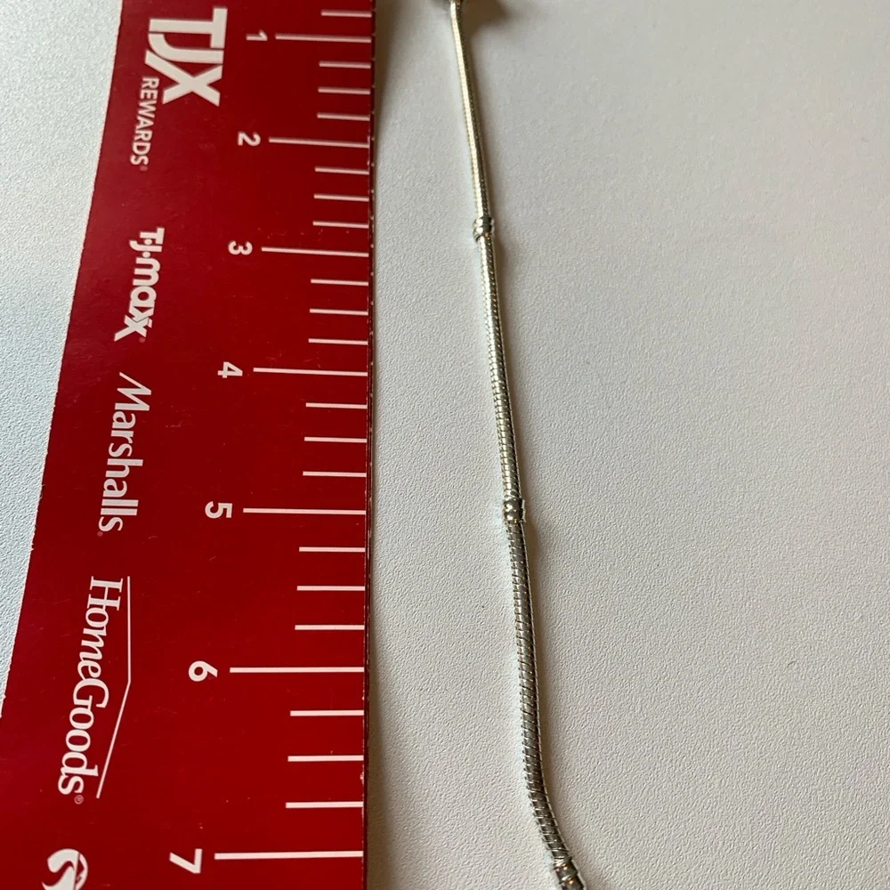 Sterling Silver Bracelet for Pandora or similar charms